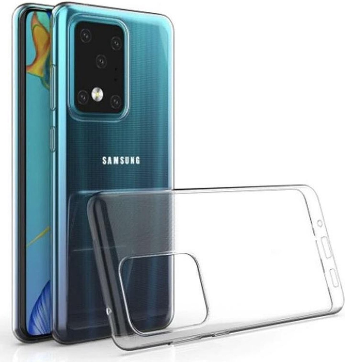 Samsung Galaxy S20 Plus hoesje - TPU Siliconen Case Cover Transparant Hoesje