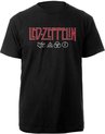 Led Zeppelin Heren Tshirt -S- Logo & Symbols Zwart
