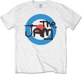 The Jam - Spray Target Logo Kinder T-shirt - Kids tm 12 jaar - Wit