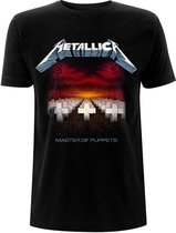 Metallica - Master Of Puppets Tracks Heren T-shirt - S - Zwart