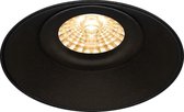 LED Spot Set - Pragmi Nivas Pro - GU10 Fitting - Inbouw Rond - Mat Zwart - Trimless - Kantelbaar - Ø150mm - Philips - CorePro 830 36D - 5W - Warm Wit 3000K - Dimbaar - BES LED