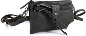Zwart heup | schoudertasje | crossbodytas, Laren met clutch