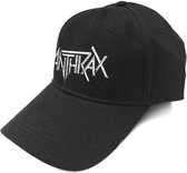Anthrax - Logo Sonic Silver Baseball pet - Zwart