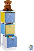 Relaxdays speelgoedkast met manden - kinderkast - kast voor speelgoed - 3