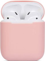 Apple Airpods Silicone Case Pink hoesje - Apple Airpods - Apple Airpods 2  - Cover