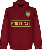 Portugal Team Hoodie - Bordeaux Rood - S