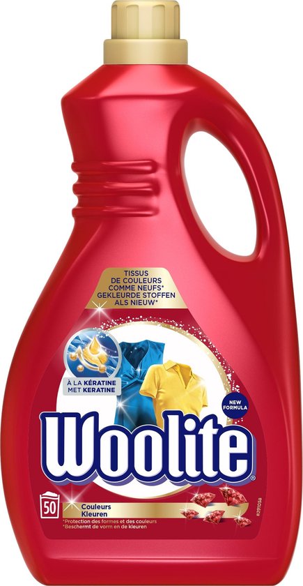 Woolite Kleuren Wasmiddel voor Gekleurde Was - 50 Wasbeurten - 3 Liter |  bol.com