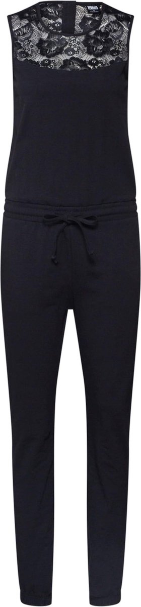 Urban Classics Lace Block Jumpsuit L Zwart