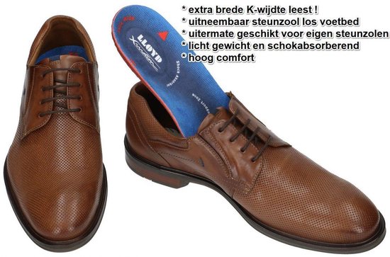 Lloyd -Heren - cognac/caramel - geklede lage schoenen - maat 40.5 | bol.com