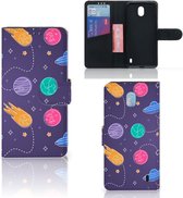 Nokia 1 Plus Wallet Case met Pasjes Space