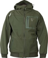 Fox Collection Green/Silver - Shell Hoodie - Maat L - Zilver