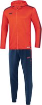 Jako - Hooded Tracksuit Striker 2.0 Junior - Trainingspak polyester met kap Striker 2.0 - 128 - Oranje