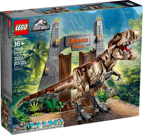 LEGO Jurassic World Jurassic Park: T. rex Chaos - 75936 | bol.com