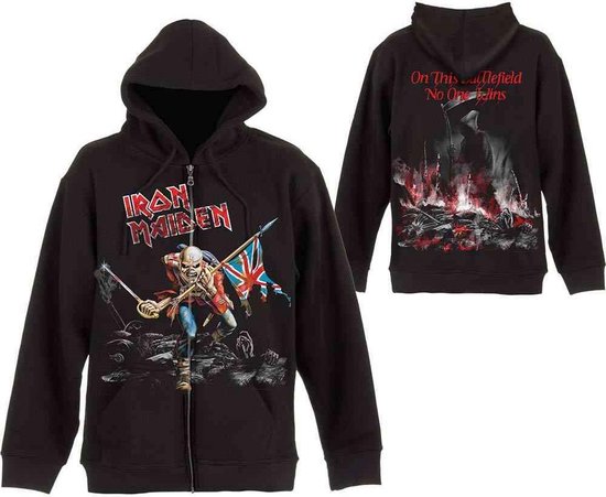 Iron Maiden - Scuffed Trooper Vest met capuchon - XL - Zwart