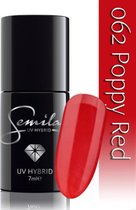 062 UV Hybrid Semilac Poppy Red 7 ml.