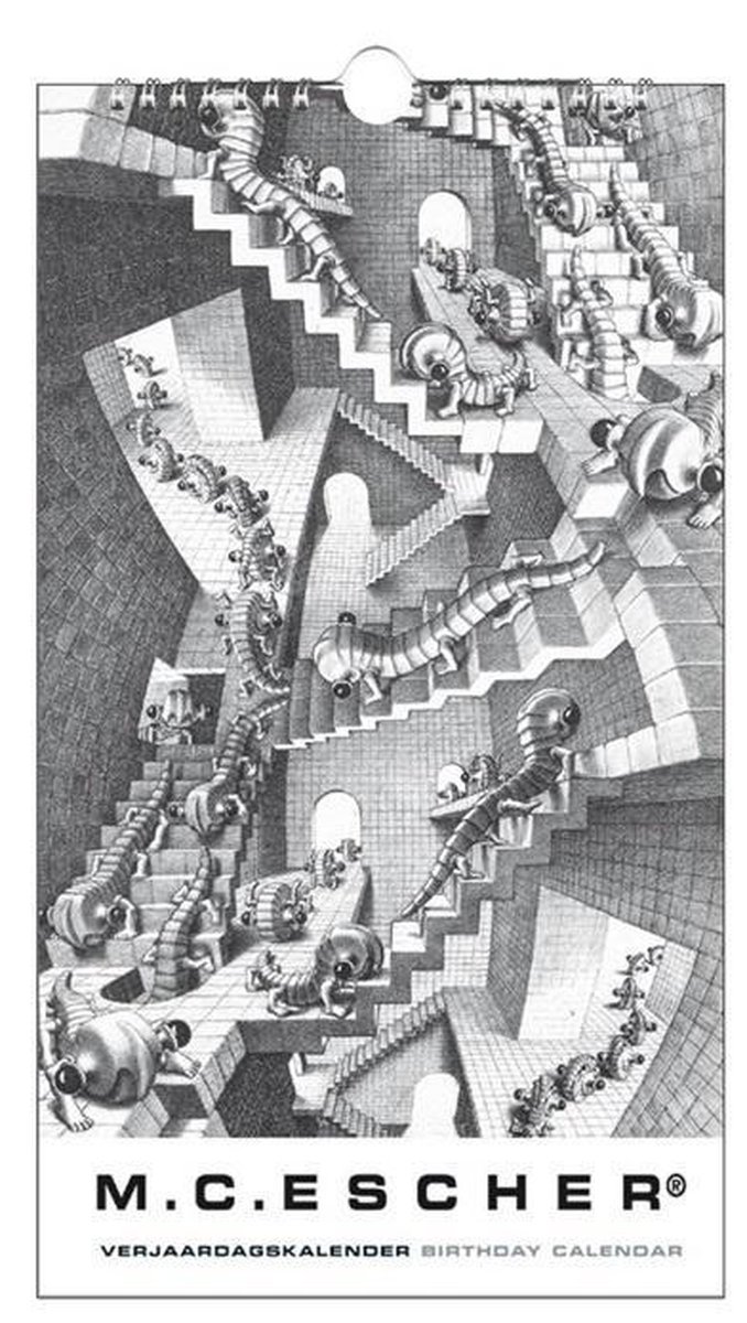 Verjaardagskalender M.C. Escher, House of Stairs - M.C. Escher