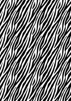 Cadeaupapier Zebra Zwart Wit inpakpapier- Breedte 40 cm - 250m lang