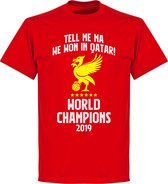 Liverpool World Champions Qatar 2019 T-shirt - Rood - L