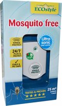 ECOstyle Mosquito Free 25 Tegen Muggen - Ecologisch en Vriendelijk - Veilig voor Kinderen en Huisdieren - 24/7 Bescherming - 25 M² - Voor 1 Kamer