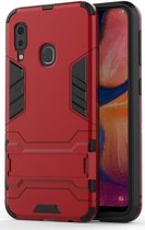Samsung Galaxy A20E Hybride Stand Hoesje Rood