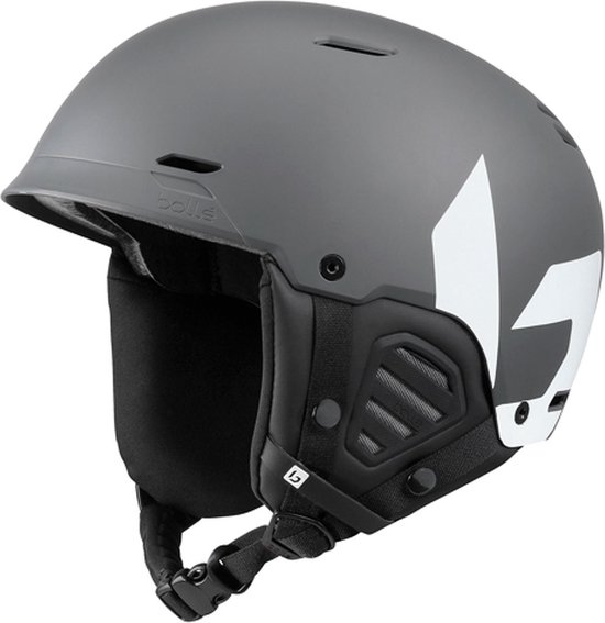 Foto: Bolle mute skihelm unisex grijs wit maat 52 55