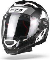 N70-2 GT-2 Gt Celeres 30 Flat Black White SilverIntegraalhelm - Motorhelm - Maat XXXL