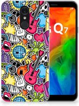 LG Q7 Silicone Back Cover Punk Rock