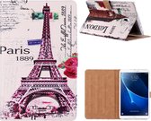 Xssive Tablet Book Case voor Samsung Galaxy Tab A 10.1 2016 T580 T585 - Eiffeltoren Big Ben