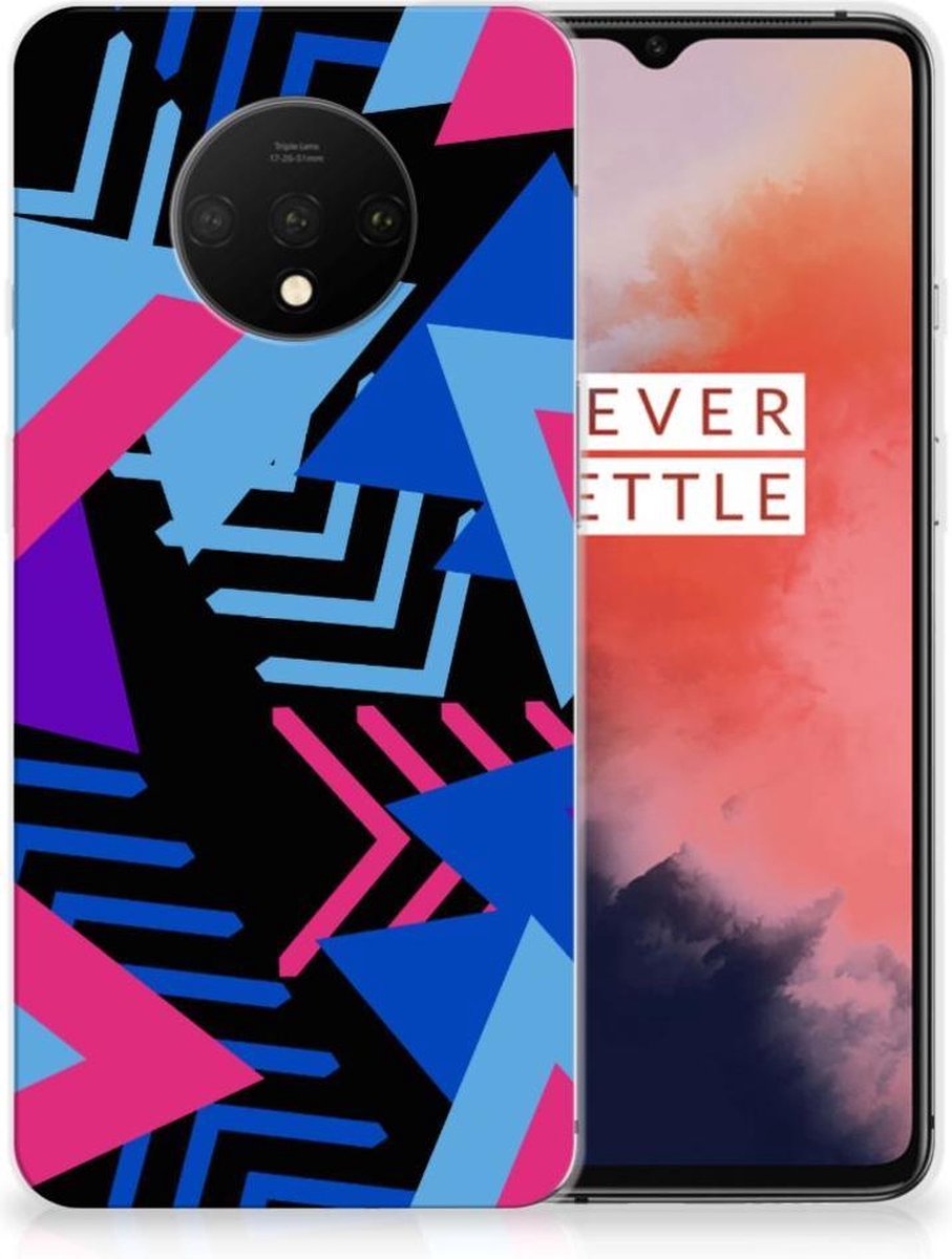 OnePlus 7T TPU Hoesje Funky Triangle