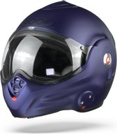 ROOF Desmo Matt Dark Blue  Systeemhelm - Motorhelm - Maat M/S