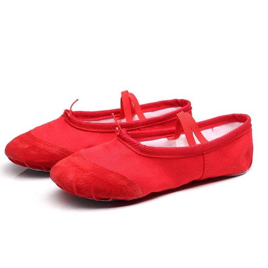 2 paar flats zachte ballet schoenen Latin yoga dans sport schoenen voor  kinderen &... | bol.com