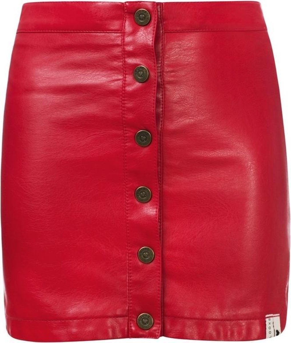 Looxs Revolution Rood imitatie leren rokje Maat 176 bol