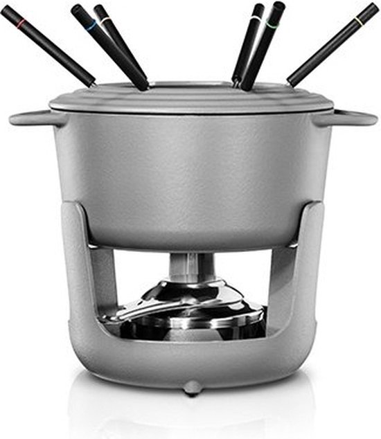 Bonvivre© Gusseisen Fondue Set für 6 Personen | 2 Liter | Fondueset 9