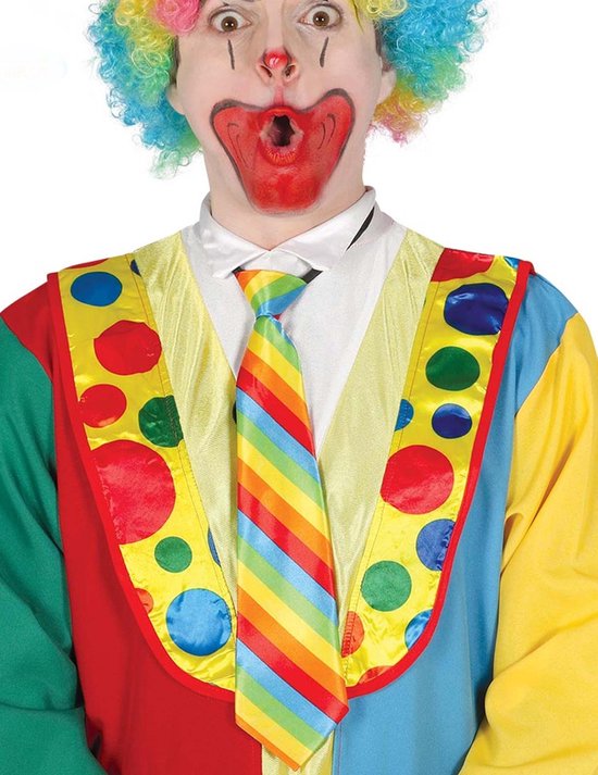 FIESTAS GUIRCA, - Veelkleurige gestreepte clown stropdas voor volwassenen -... | bol.com