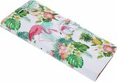 iPhone Xs Max 3D Bloemen & Flamingo Design Book Hoesje Met Pasjesruimte & Magneet flapje
