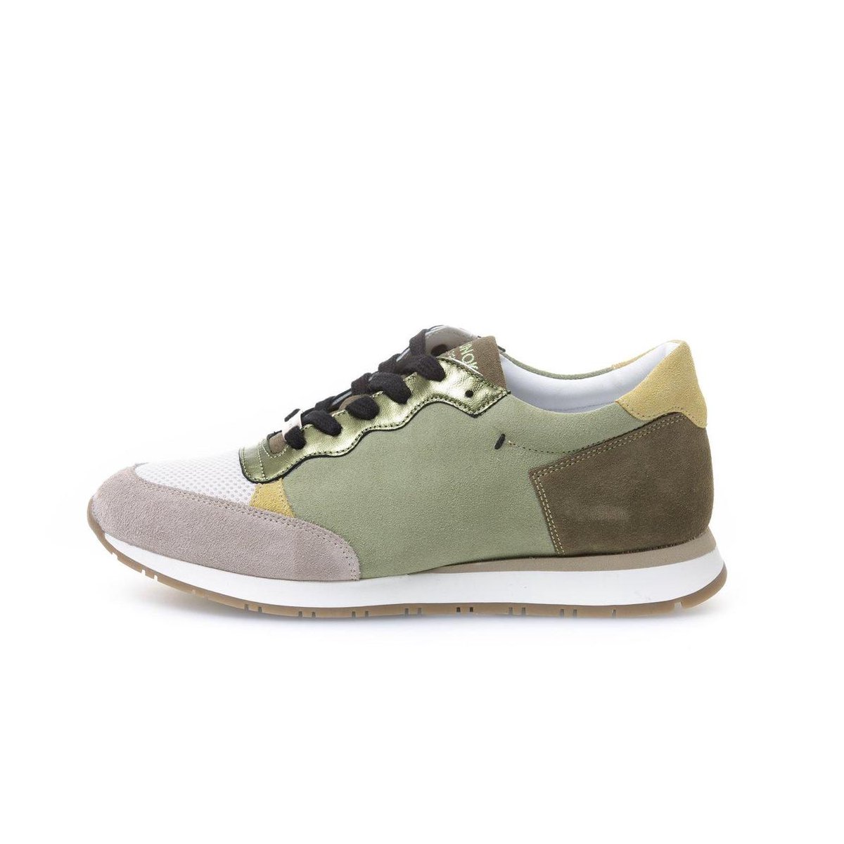 KUNOKA KAY 4.4A Safari Green - Sneakers Dames - maat 37 - Wit Groen Sneakers  8fscT6Zh