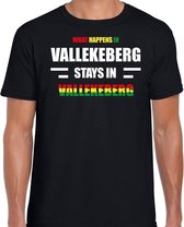 Valkenburg/Vallekeberg Carnaval outfit / t- shirt zwart heren S