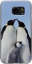 ADEL Kunststof Back Cover Hardcase Hoesje Geschikt voor Samsung Galaxy S6 Edge - Pinguin