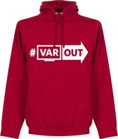 VARout Hoodie - Rood/ Wit - L