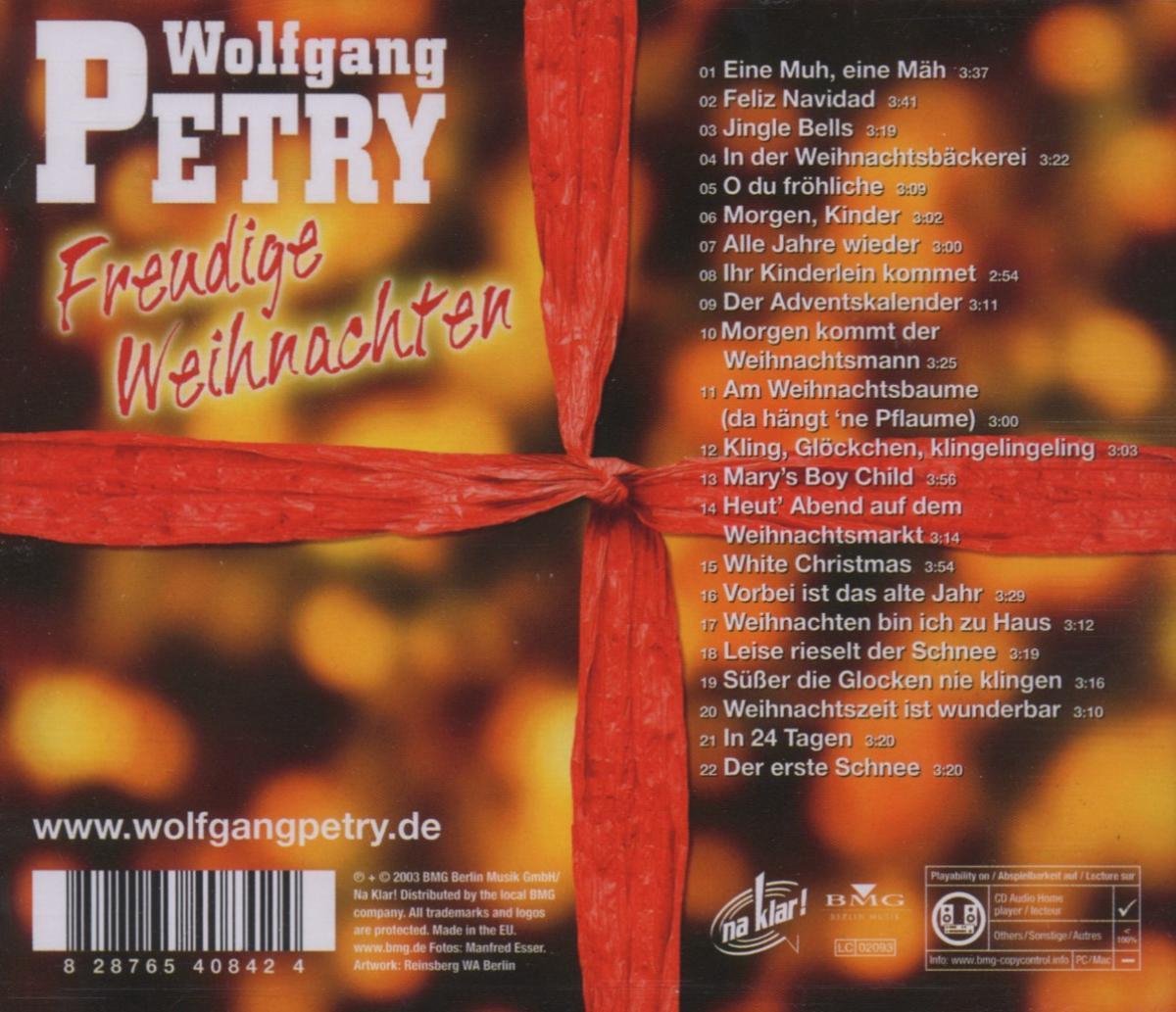 Freudige Weihnachten, Petry, Wolfgang Muziek bol