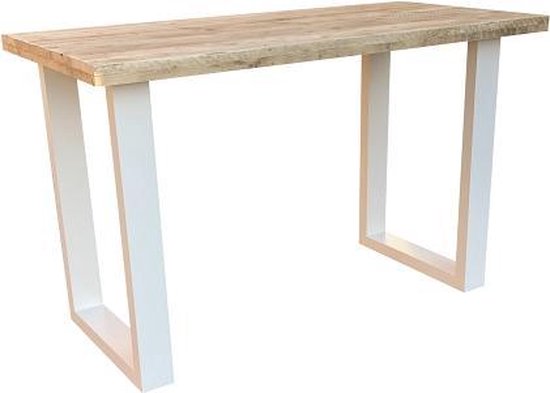 Wood4you - Table debout Toronto table U-jambe - blanc 160Lx110Hx90P cm