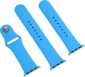 Mobigear Siliconen Bandje Geschikt voor Apple Watch Series 7 (41 mm) - Blauw
