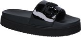 Fila Morro Bay Zeppa Zwarte Badslippers  Dames 36