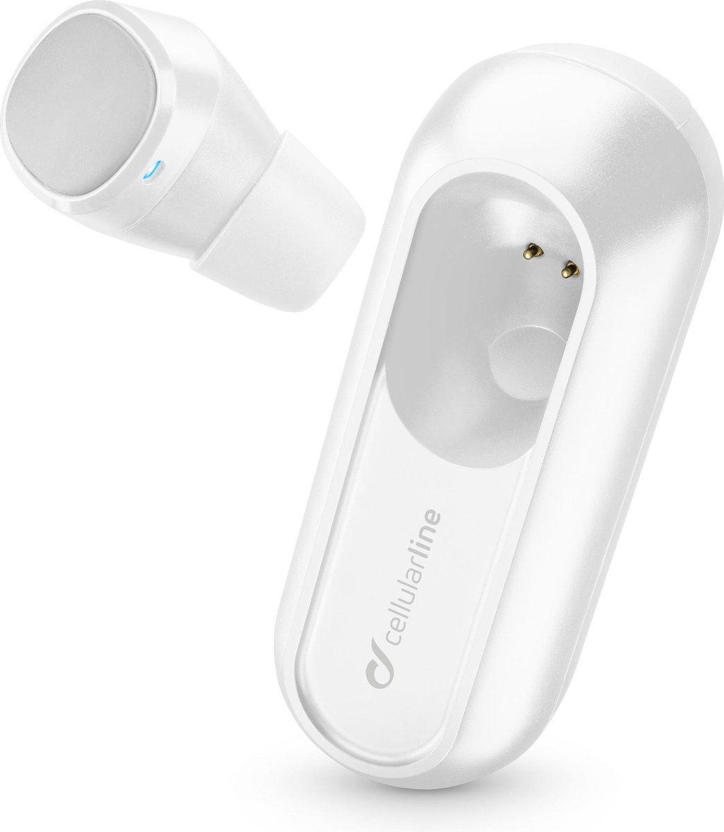 Cellularline BTPOWERMINI Headset True Wireless Stereo (TWS) In-ear Oproepen/muziek Bluetooth Wit