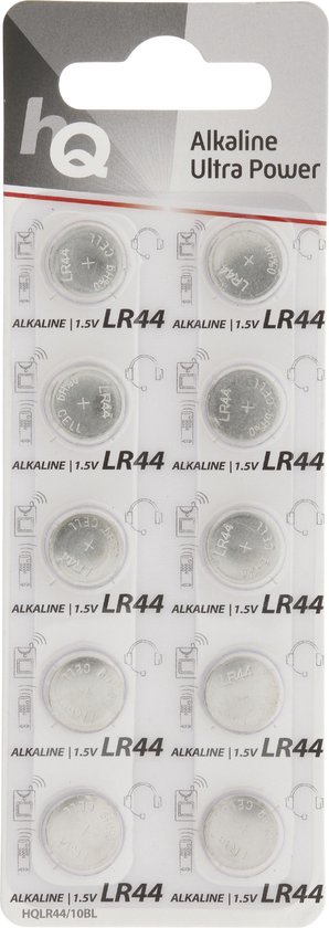 HQ Alkaline Batterij LR44 10-Blisterkaart | bol.com