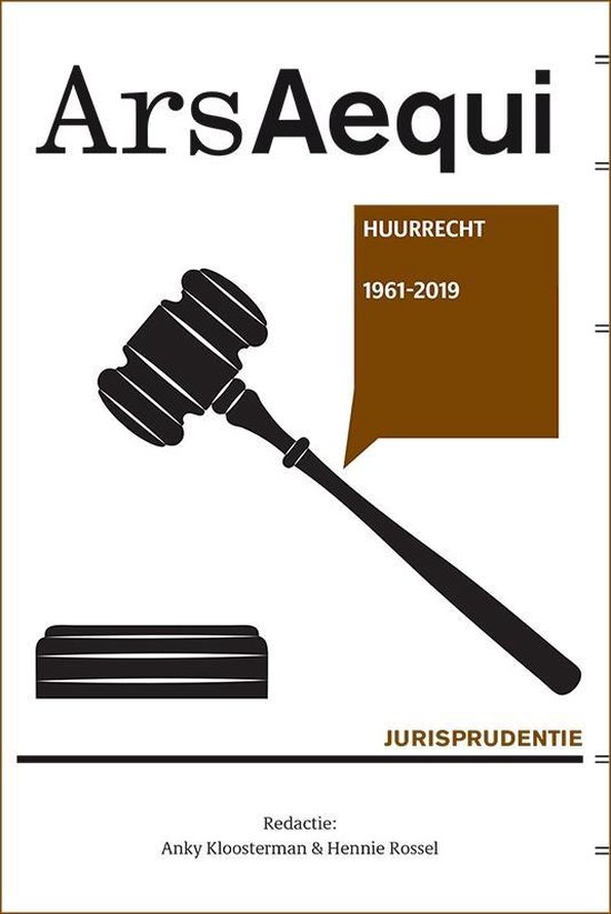 Ars Aequi Jurisprudentie - Jurisprudentie Huurrecht 2019 - cover