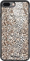iPhone 8 Plus/7 Plus hoesje glass - It's a zoo out there | Apple iPhone 8 Plus case | Hardcase backcover zwart