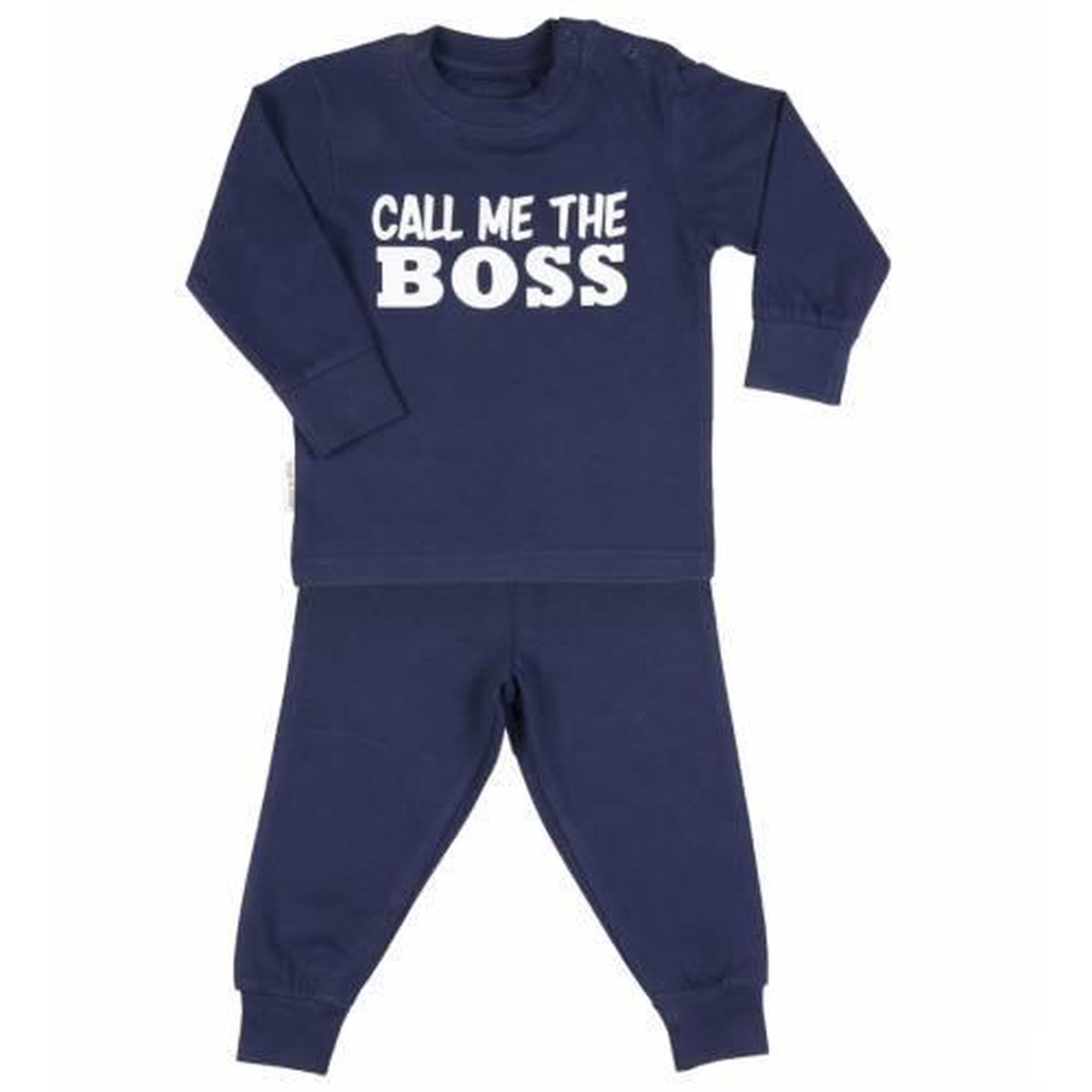 Frogs and Dogs Pyjama – "Call Me The Boss" – Roze – Maat 62 – Comfortabele Baby Pyjama