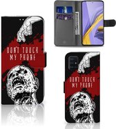 Geschikt voor Samsung Galaxy A51 Portemonnee hoesje Zombie Blood
