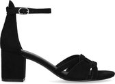 Sacha - Dames - Zwarte sandalen met hak - Maat 39